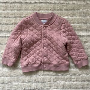 Hanna Andersson Blush Quilted Baby Jacket